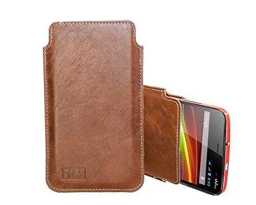 caseroxx Business-Line tasca Wiko Slide marrone clip cintura