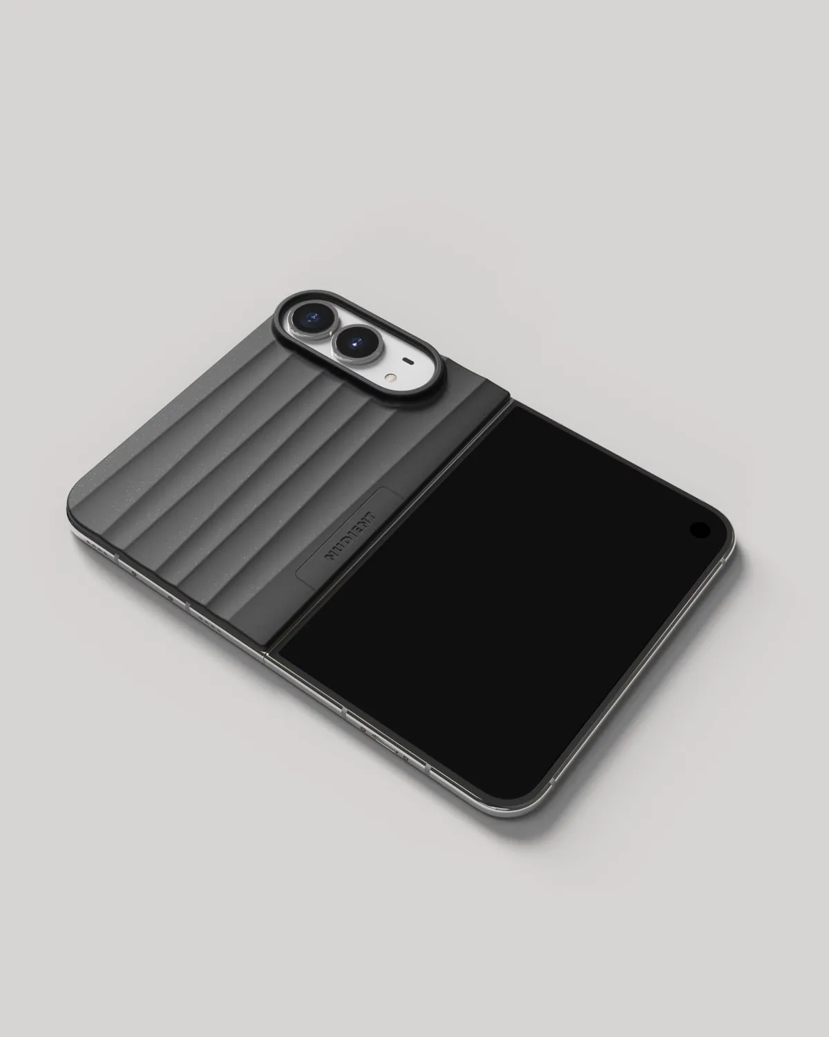 Nudient Slice Case cover iPhone Duo Ink Black MagSafe ultrasottile