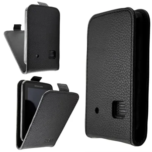 caseroxx Flip Cover Dexcom G6 Receiver Custodia Nero Finta Pelle