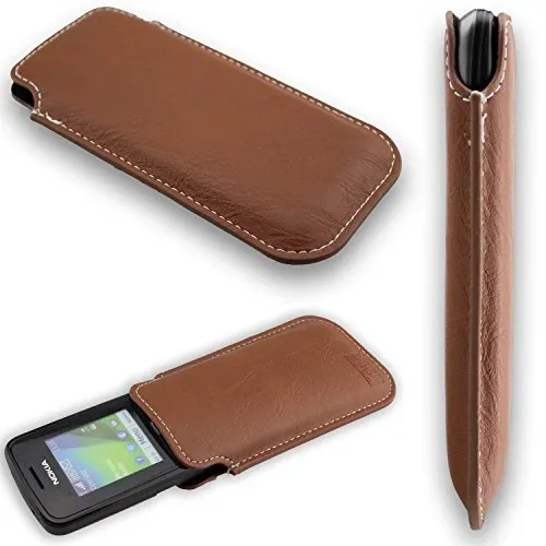 caseroxx Business-Line Nokia 112/113 custodia marrone ecopelle