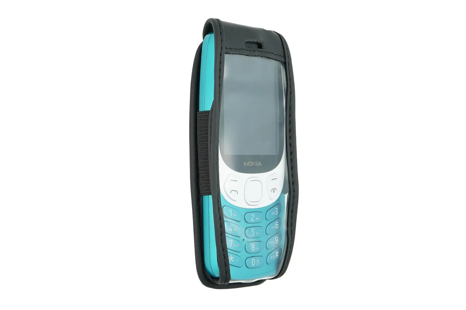 caseroxx Borsa Nokia 3210 2024 custodia cintura nero finestra