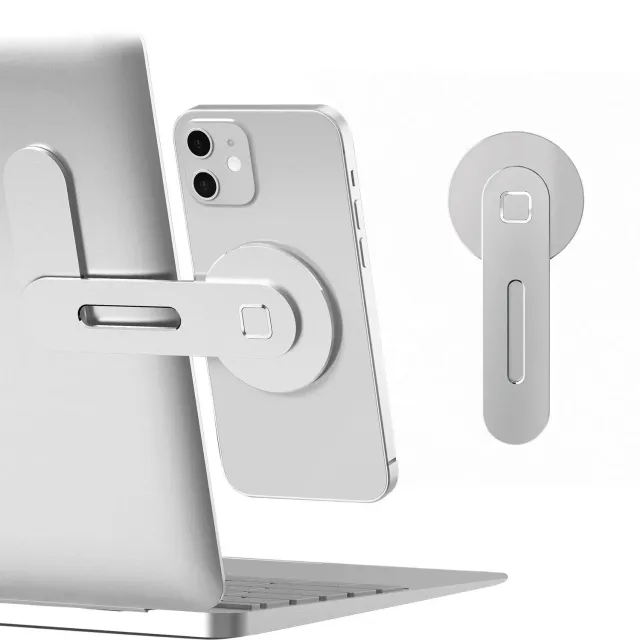 CloudValley supporto magnetico telefono laptop argento