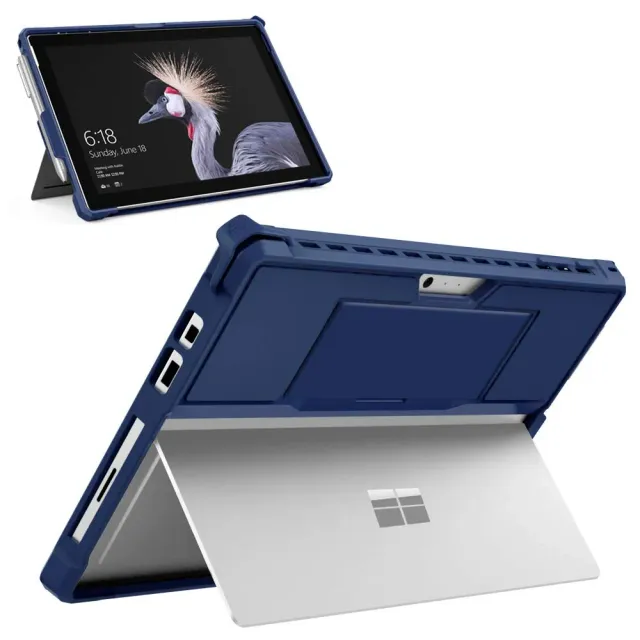 MoKo Cover Surface Pro 7+/7/6/5/4 Custodia TPU Blu Cinghia