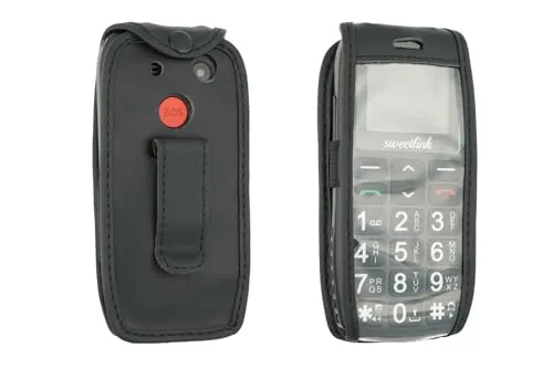 caseroxx SweetLink S1 Plus custodia pelle con clip