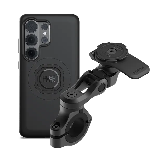 Quad Lock Kit Moto Supporto Manubrio Custodia Galaxy antiurto