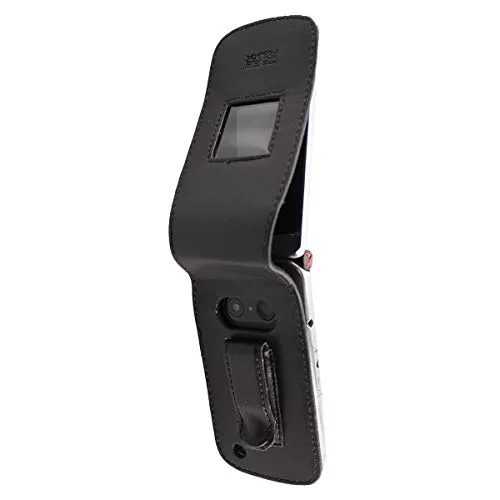 caseroxx Touchsmart V188 custodia cintura pelle nera finestra