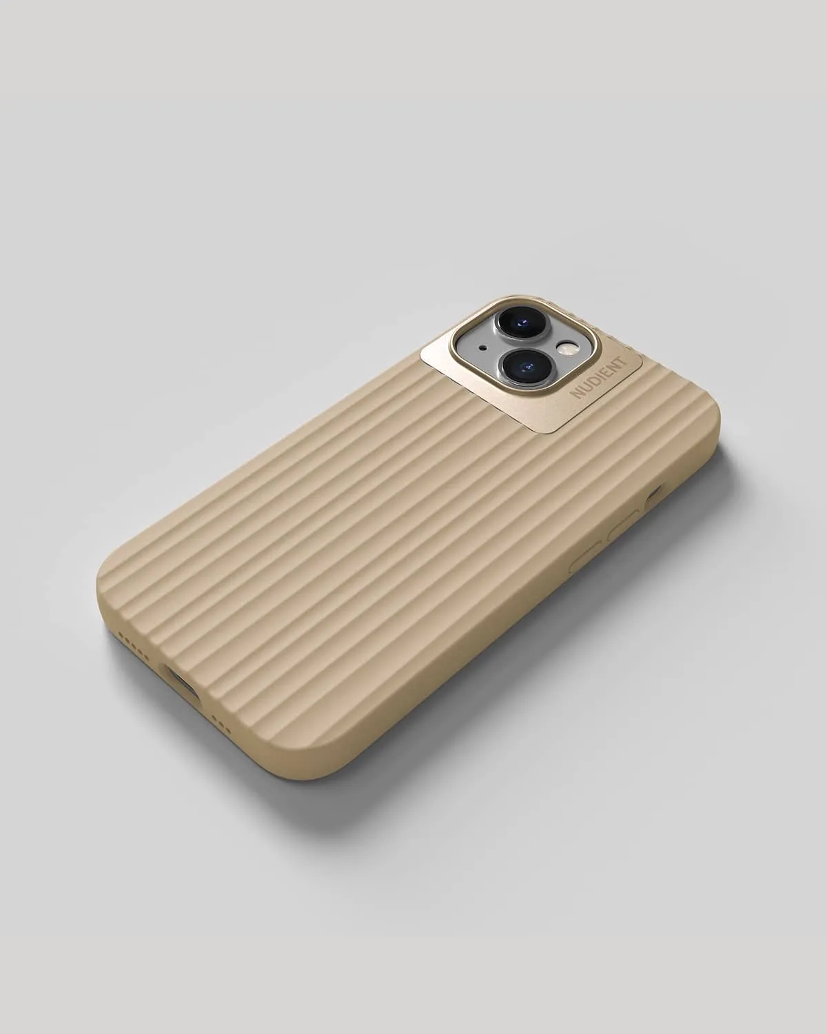 Nudient Bold Case iPhone 14 cover Wool Beige antishock