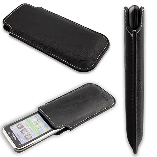 caseroxx Business-Line Tasca Nokia C5-00 Nera Pelle
