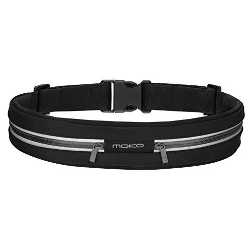 MoKo marsupio running nero doppia tasca riflettente