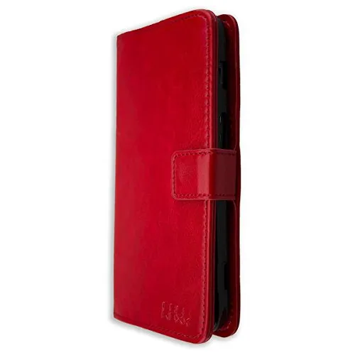 caseroxx Bookstyle custodia portafoglio Doro 8040 rossa antiurto