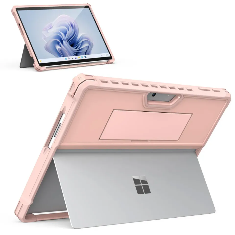 MoKo Surface Pro 13 Custodia oro rosa con cinturino mano