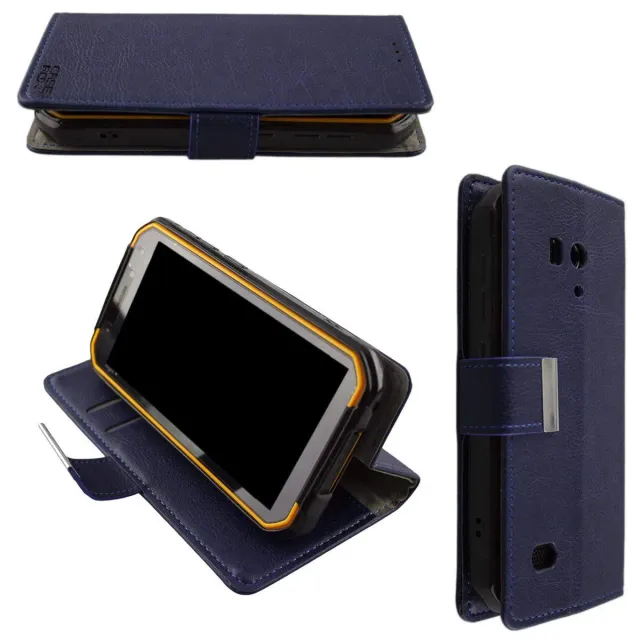 caseroxx Bookstyle Armor X7 custodia portafoglio azzurra