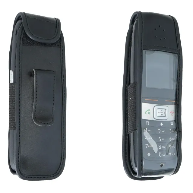 caseroxx Custodia Pelle Gigaset E630 / E630HX / R650H Pro Clip Nera