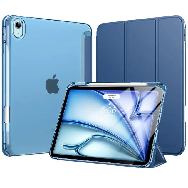 MoKo iPad Air 11 M4/M3/M2 cover blu marino portapenna