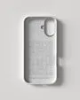 Nudient Bold iPhone 16 cover Linen Beige Chalk White
