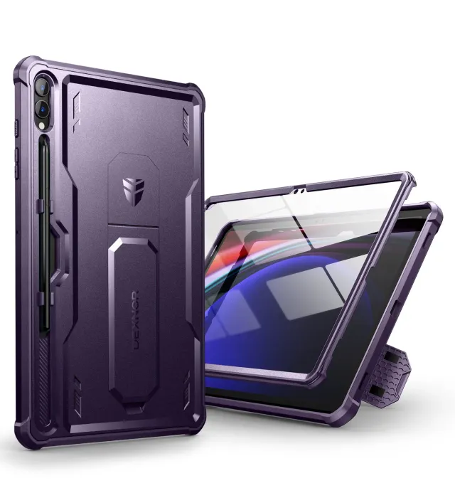 Dexnor Galaxy Tab S9 Plus custodia viola con stand
