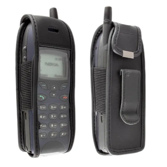 caseroxx Nokia 5110 6110 6150 borsello pelle nero