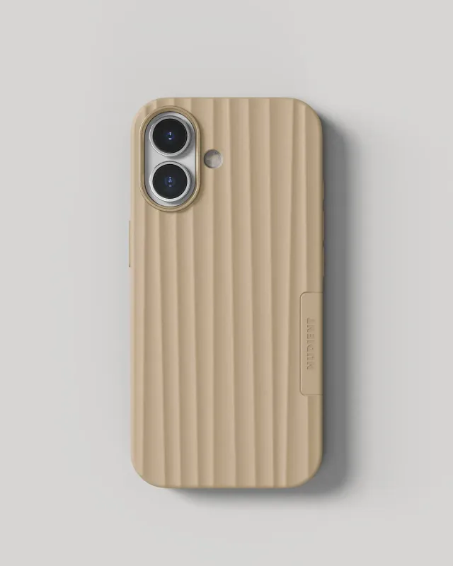 Nudient Bold Case iPhone 17 cover Wool Beige antishock