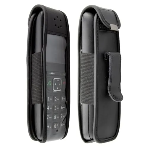caseroxx custodia Gigaset AS690 pelle nero con clip cintura