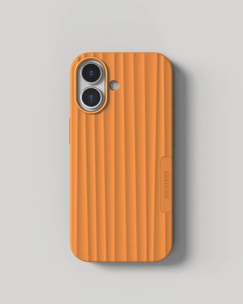 Nudient Bold Case cover iPhone 17 Magma Orange MagSafe
