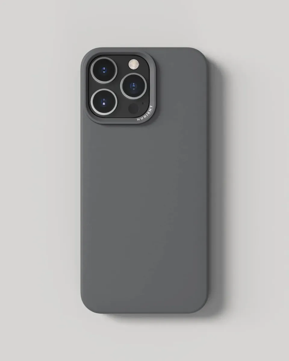Nudient Thin Case iPhone 16 Pro Max cover Ash Grey MagSafe