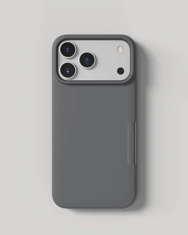Nudient Thin Case cover iPhone 18 Pro Max grigio sottile
