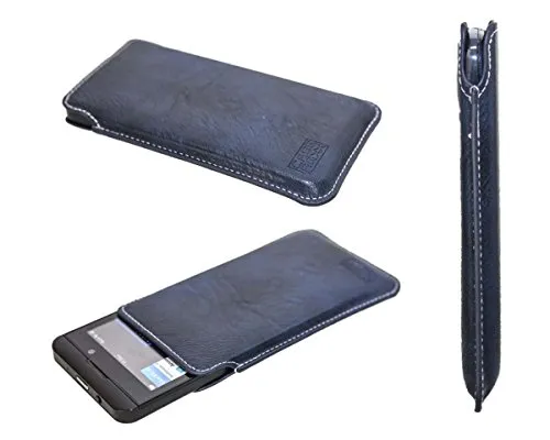 caseroxx Business-Line BlackBerry Z10 custodia tasca azzurra pelle