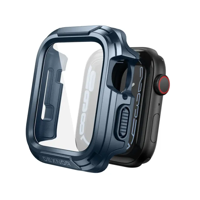 Dexnor Apple Watch 42mm custodia blu con pellicola