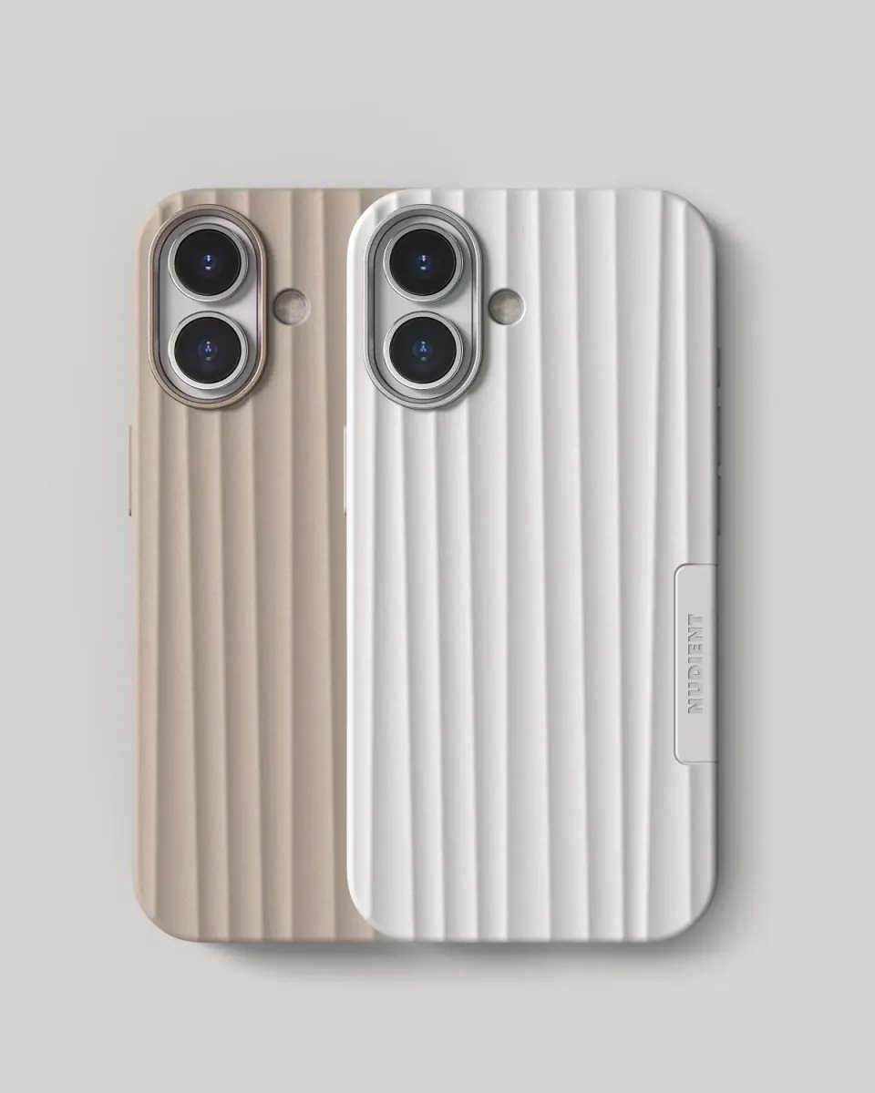 Nudient Bold Case iPhone 17 custodia Linen Beige Chalk