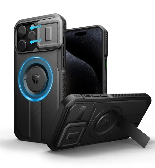 Dexnor cover iPhone 15 Pro Max nera MagSafe