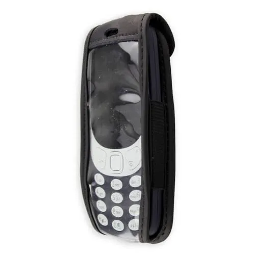 caseroxx Borsa Pelle Cintura Nokia 3310 2G 2017 Nera