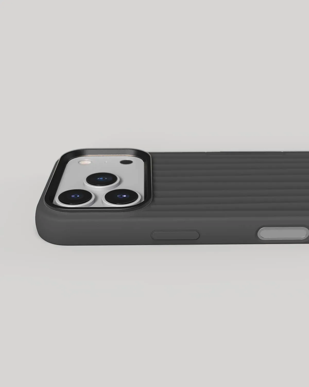 Nudient Bold Case iPhone 17 Pro cover Basalt Grey MagSafe