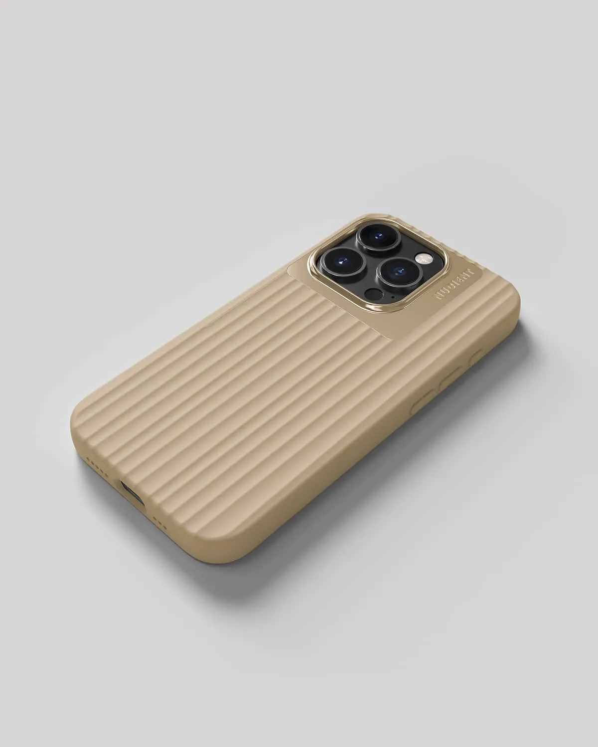 Nudient Bold Case iPhone 15 Pro cover Wool Beige MagSafe