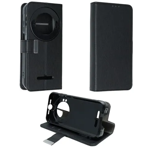 caseroxx Bookstyle custodia portafoglio per Ulefone RugKing nera