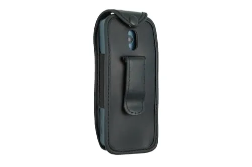 caseroxx Custodia Pelle Nokia 235 4G Nera con Clip Cintura