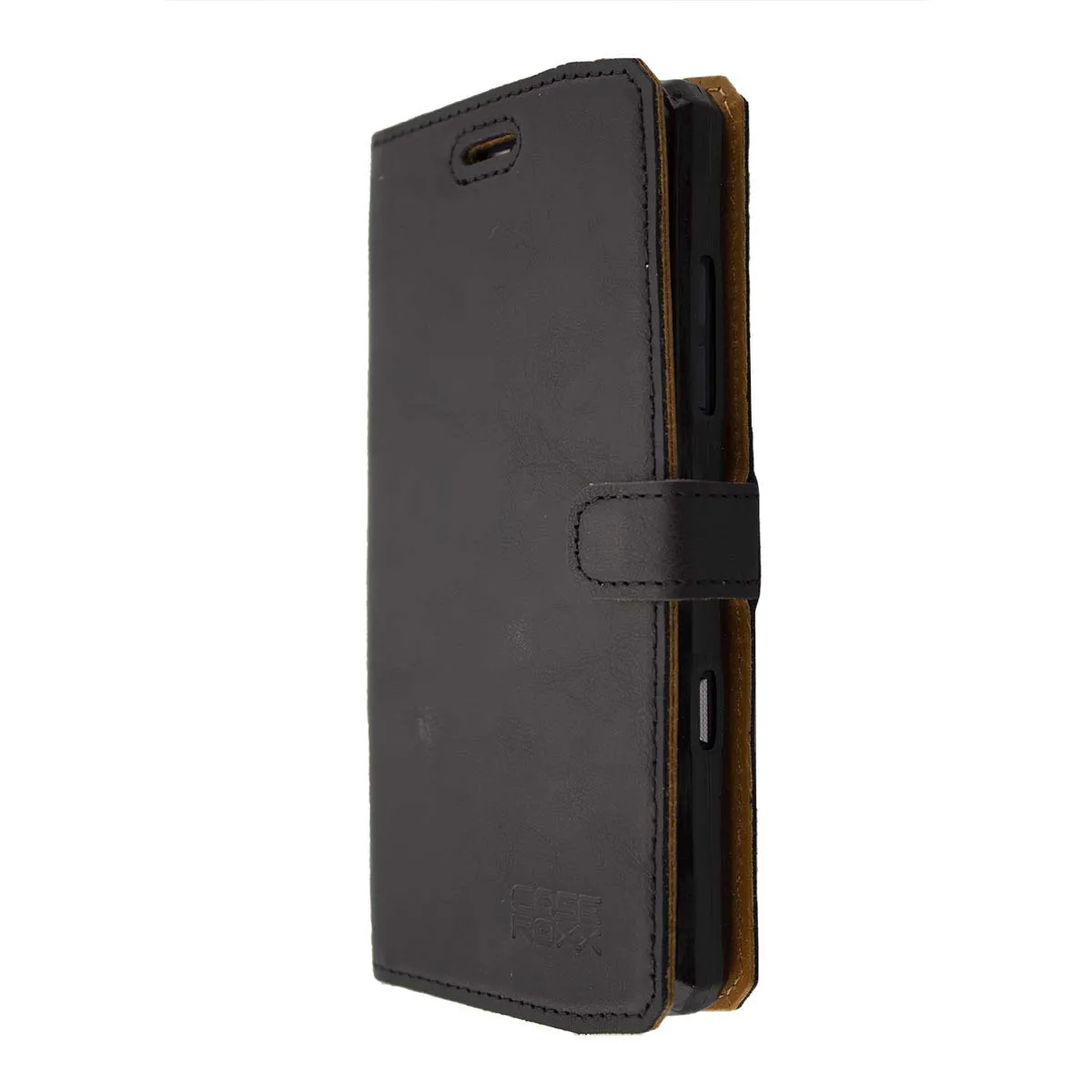 caseroxx Bookstyle Crosscall Core-X3 custodia pelle nera