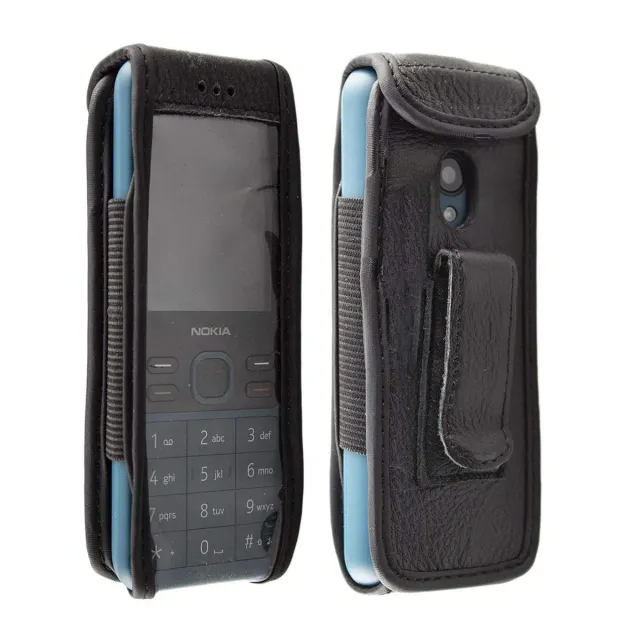 caseroxx custodia Nokia 125/150 2020 pelle nera cintura