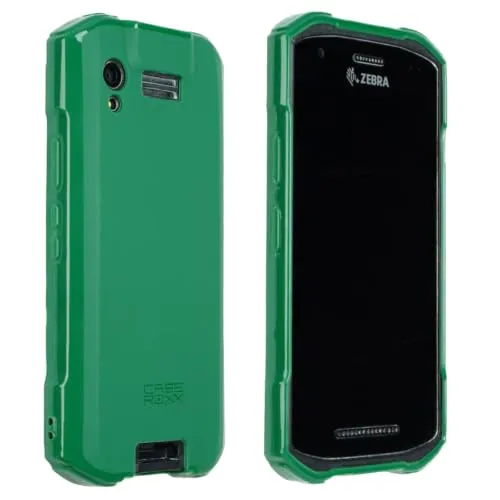 caseroxx Cover Zebra TC21 TC26 Verde in TPU Antiscivolo