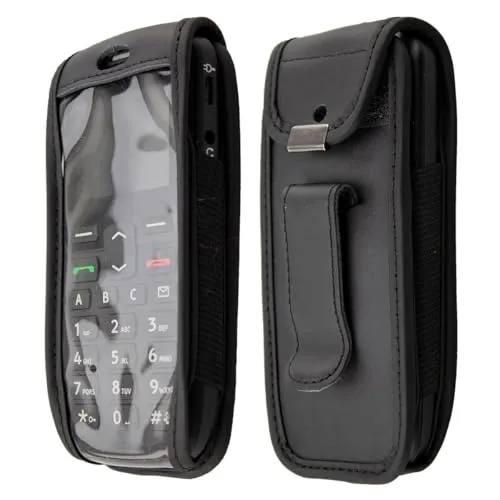 caseroxx Doro PhoneEasy 506 borsello pelle nero vera pelle