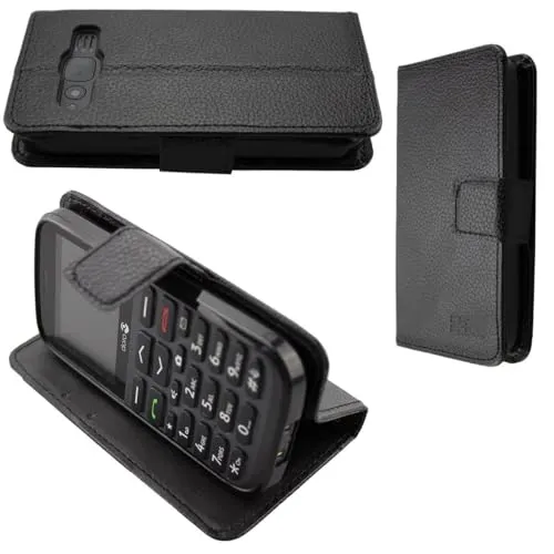 caseroxx Bookstyle Cover per Doro 1370 1372 nero portafoglio