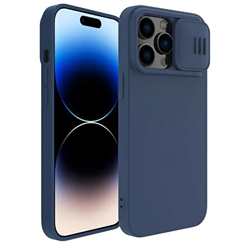 CloudValley iPhone 14 Pro cover silicone blu fotocamera