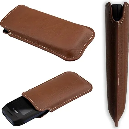 caseroxx Business-Line Nokia 1616 custodia marrone ecopelle