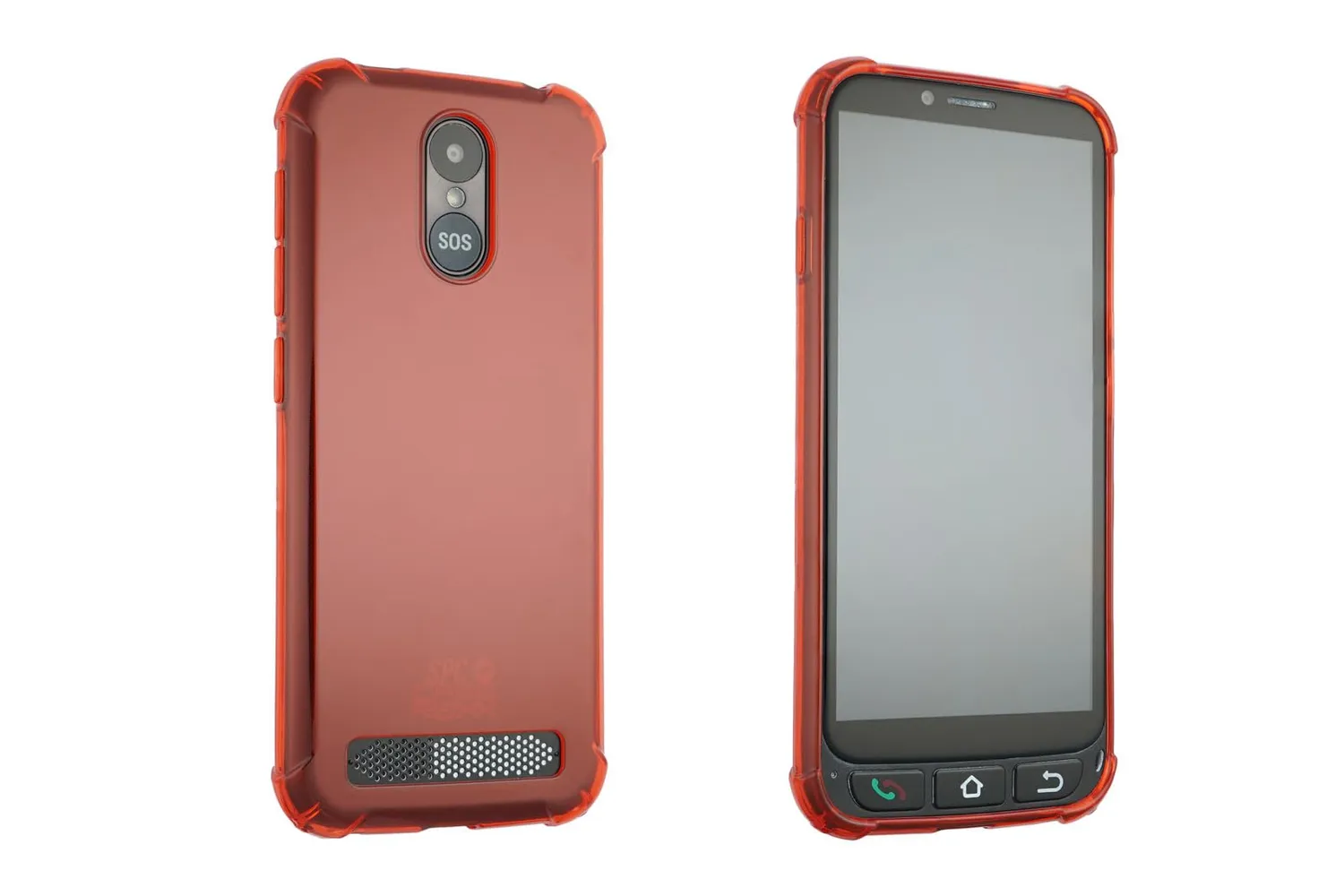 caseroxx per SPC Zeus 4G Pro cover TPU rossa antiurto