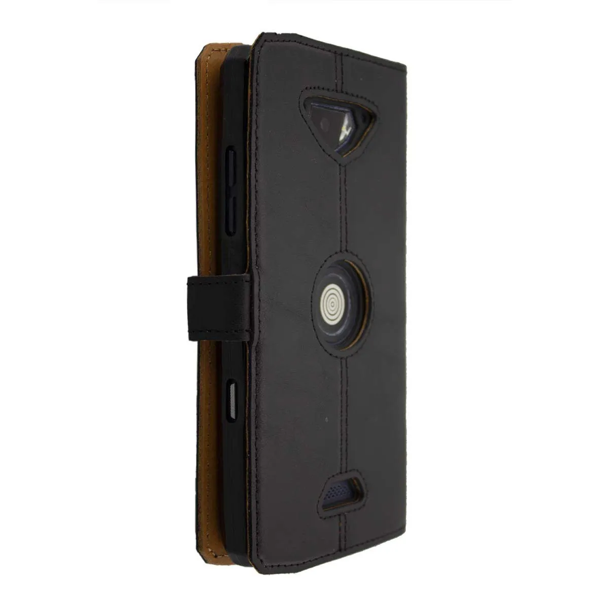 caseroxx Bookstyle Crosscall Core-X3 custodia pelle nera