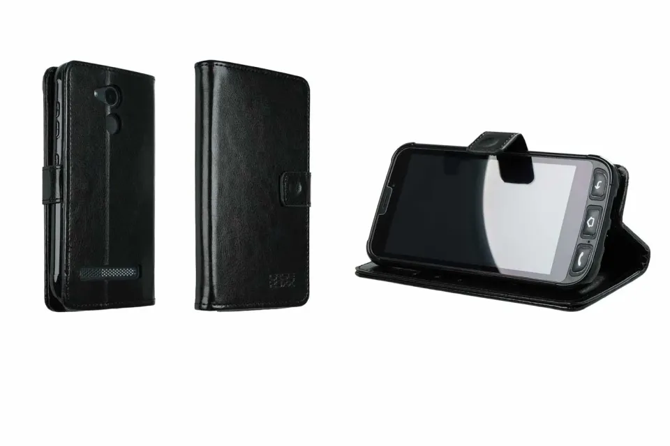 caseroxx Custodia a Libro Olympia Neo Mini Nero Ecopelle