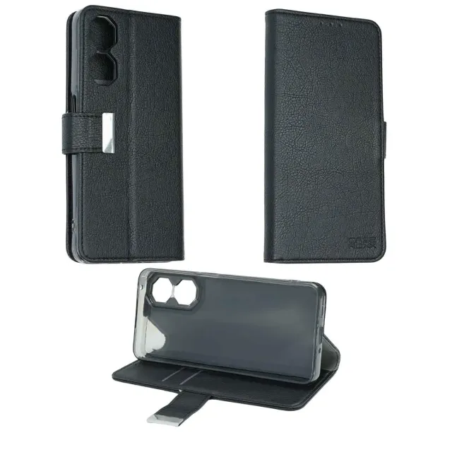 caseroxx Bookstyle custodia a libro Nubia Neo 2 5G nera carte