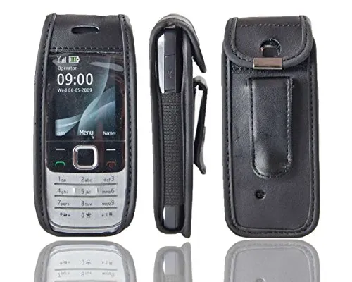 caseroxx Borsa pelle Nokia 2700/2730 Classic nera cintura