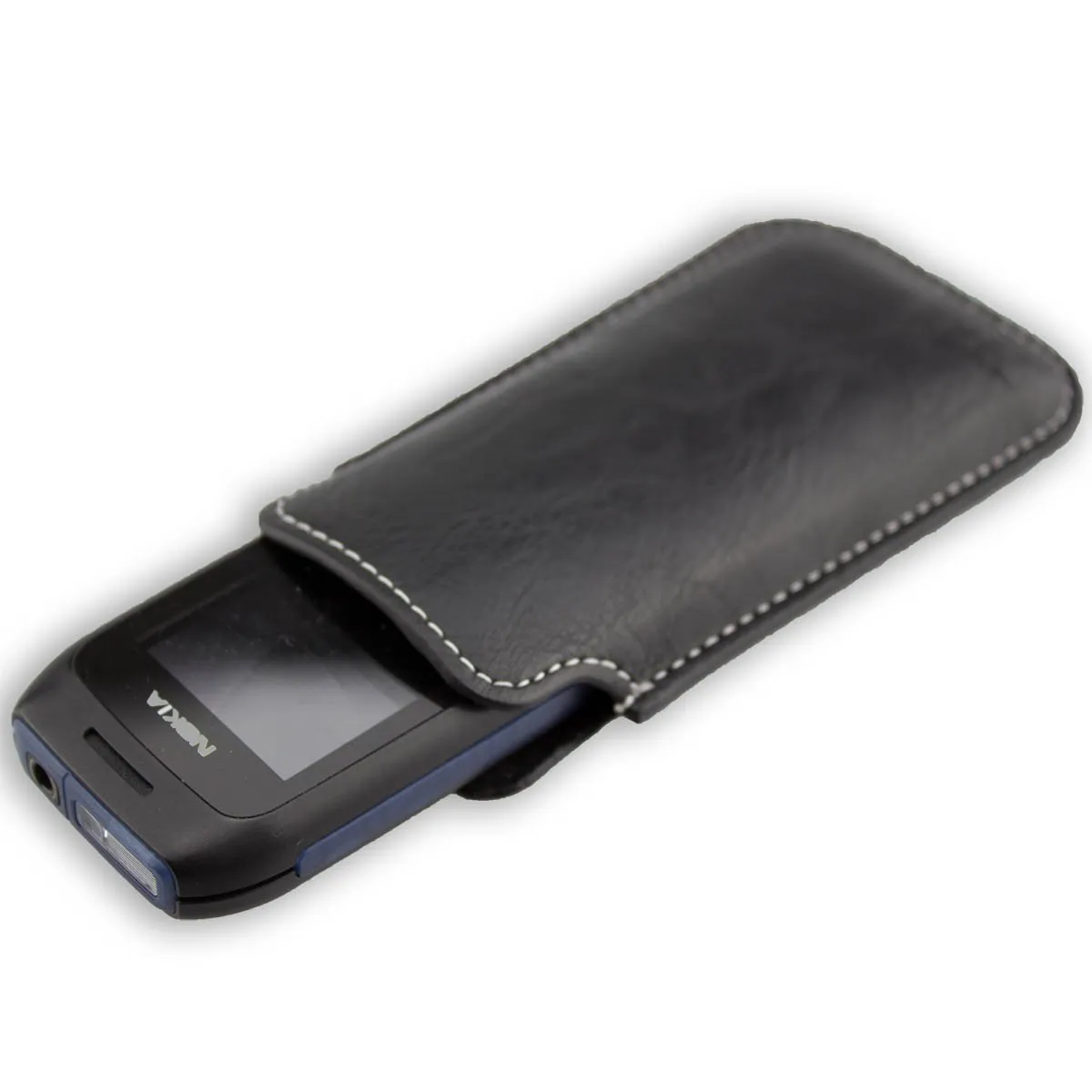 caseroxx Business-Line Nokia 1616 custodia nera ecopelle