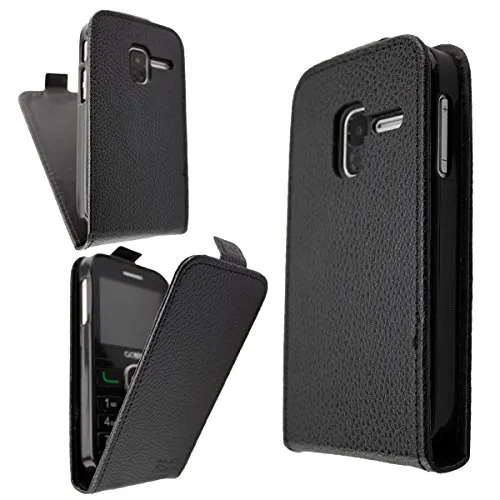 caseroxx 2008G flip cover nera con pellicola