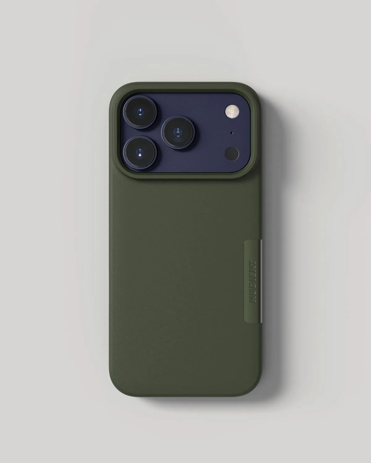 Nudient Thin Case custodia iPhone 17 Pro Pine Green senza MagSafe